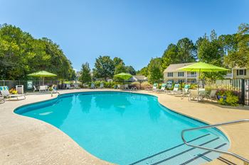 Sparkling Swimming Pool at Hawthorne at Lily Flagg in Huntsville, AL